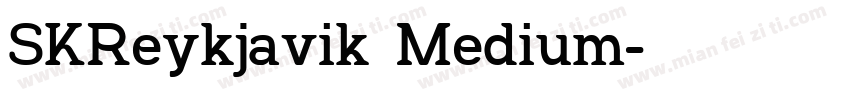 SKReykjavik Medium字体转换